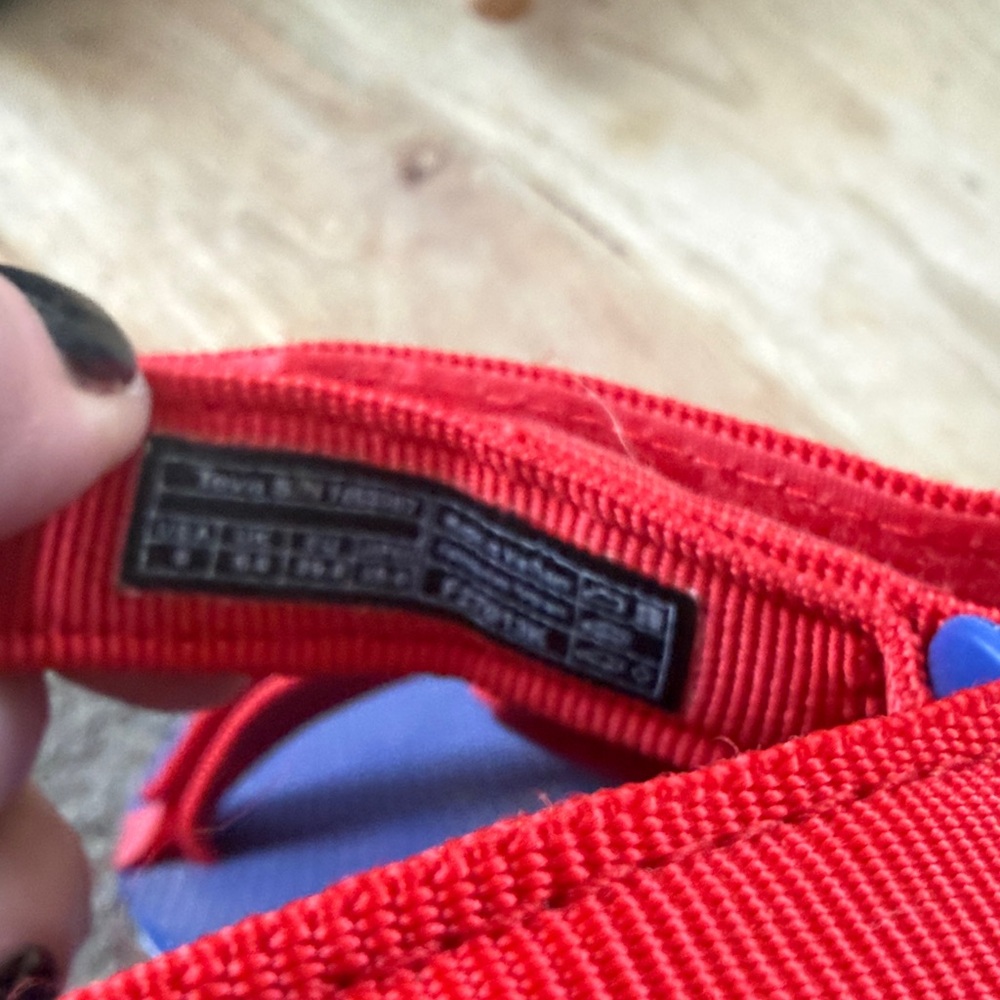 Teva Women's Red and Blue Sandals USA colorway - Picture 3 of 4